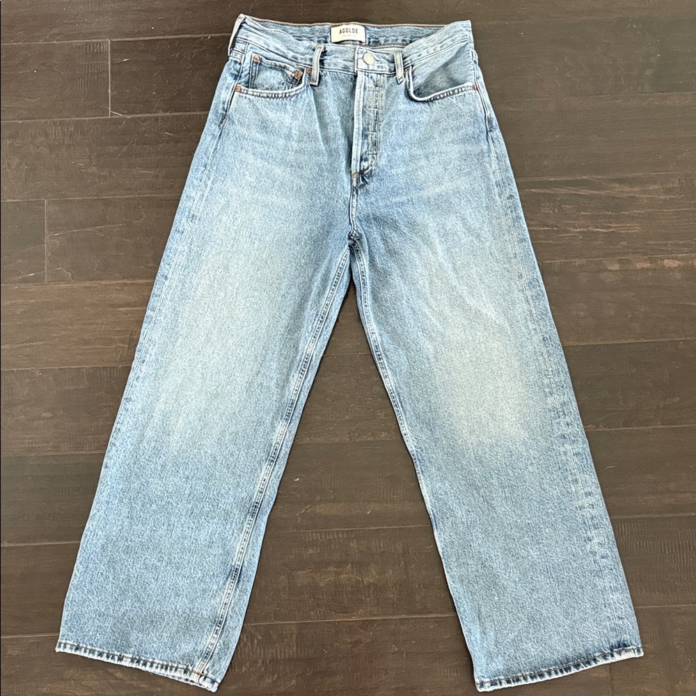 Agolde REN Relaxed Wide Straight Baggy Jeans